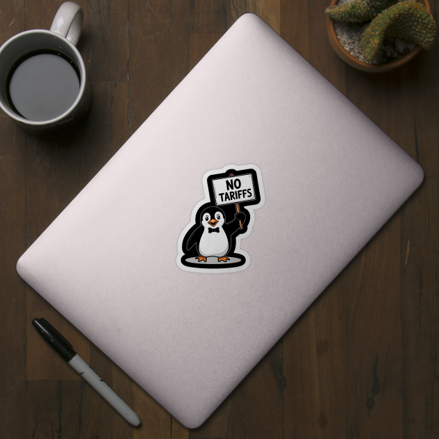 NO TARIFFS taxes funny penguins by ArtistTee ⭐⭐⭐⭐⭐